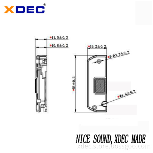 BOX1511 7Ohm 0.5W mini Box Speaker Driver